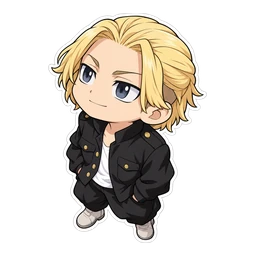 Tokyo Revengers Toman cursor: the Tokyo Manji Gang jacket, sticker style