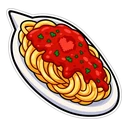 Undertale Papyrus hover pointer: plate of spaghetti