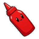 Undertale Sans hover pointer: bottle of ketchup