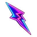 Valorant Neon hover pointer: neon lightning bolt