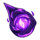 Valorant Reyna hover pointer: purple soul orb
