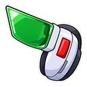 Vegeta hover pointer: a Scouter pointing up-left