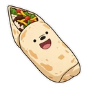 We Bare Bears Grizzly hover pointer: burrito pointing up-left
