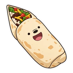 We Bare Bears Grizzly hover pointer: burrito pointing up-left