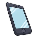 We Bare Bears Panda hover pointer: Panda's smartphone pointing up-left