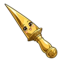 Yor Forger hover pointer: a golden stiletto pointing up-left